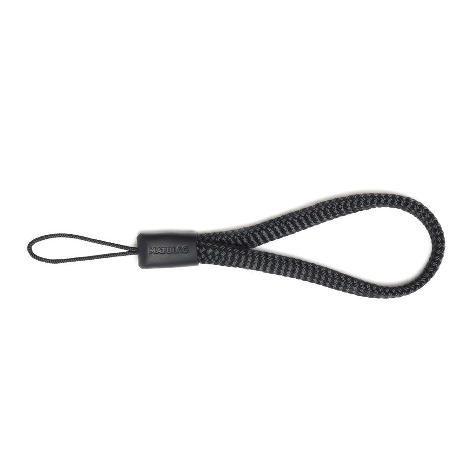 Black minimalist camera wrist strap 